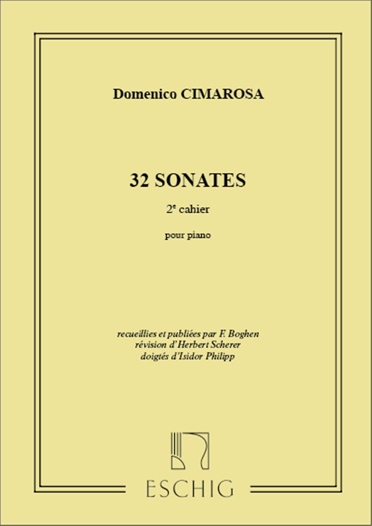32 Sonates 2e Cahier